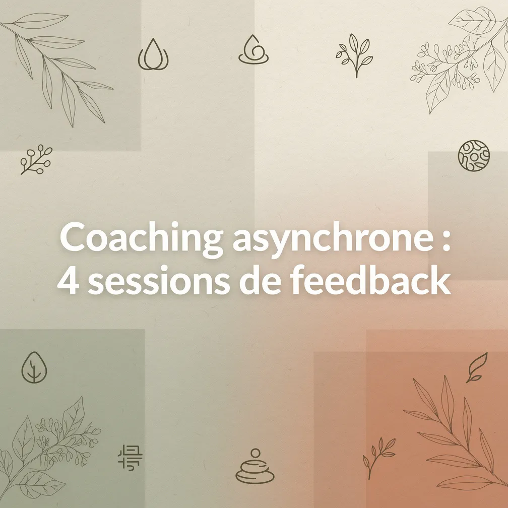 Coaching asynchrone : 4 sessions de feedback